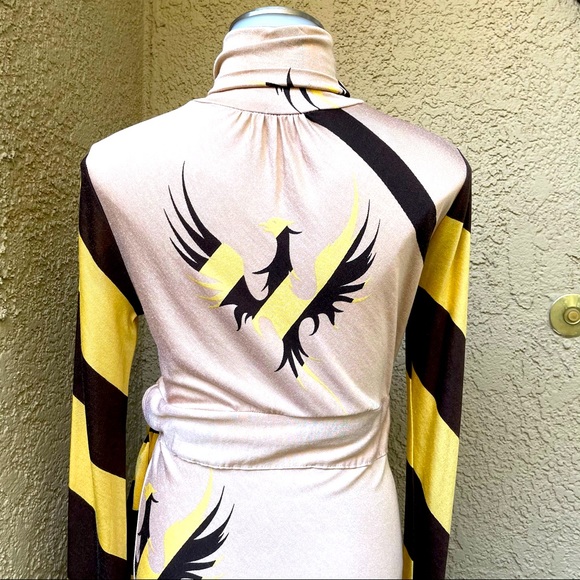 Vintage multicolored Samantha Treacy silk dress - Picture 9 of 13